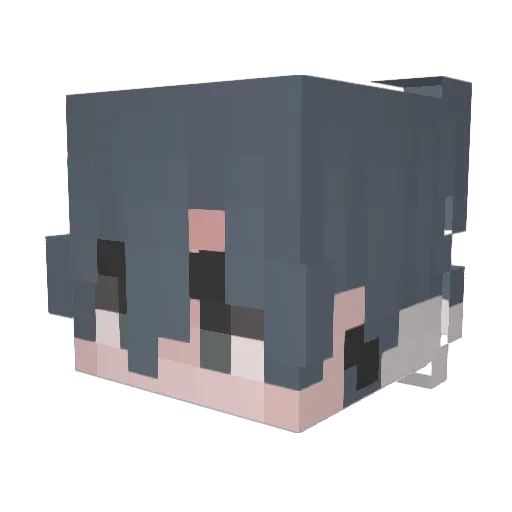 imlarge Minecraft avatar head, 3D render