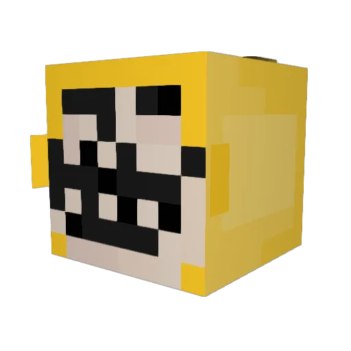 imlazer Minecraft avatar head, 3D render