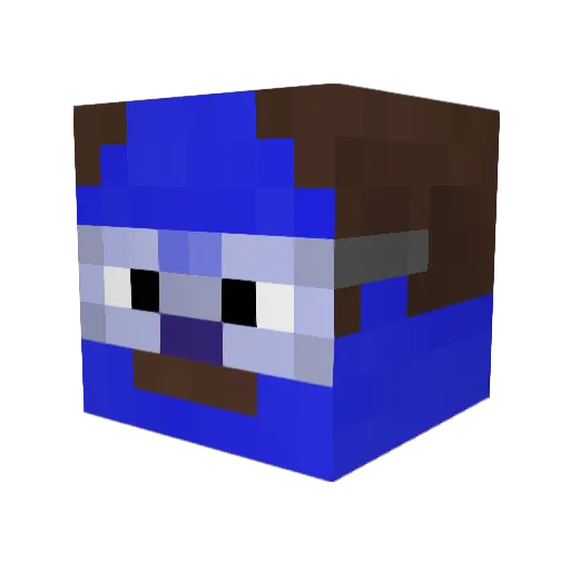 imlikeMacGyver Minecraft avatar head, 3D render