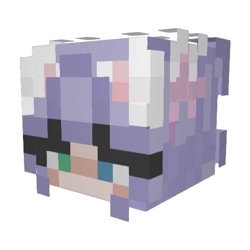 imlooh Minecraft avatar head, 3D render