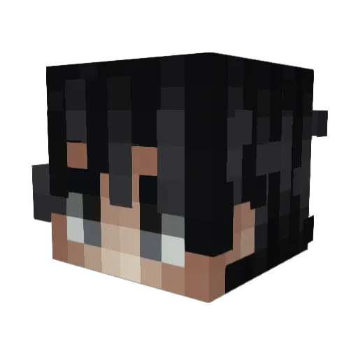 imloria_ Minecraft avatar head, 3D render