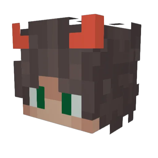 imm_sock Minecraft avatar head, 3D render