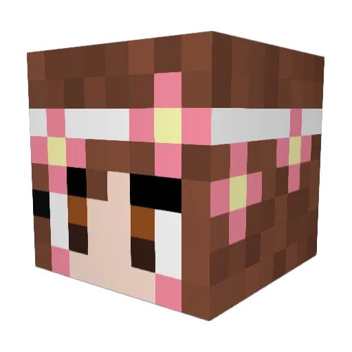 immab0ttt Minecraft avatar head, 3D render