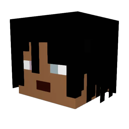 immanyuel Minecraft avatar head, 3D render