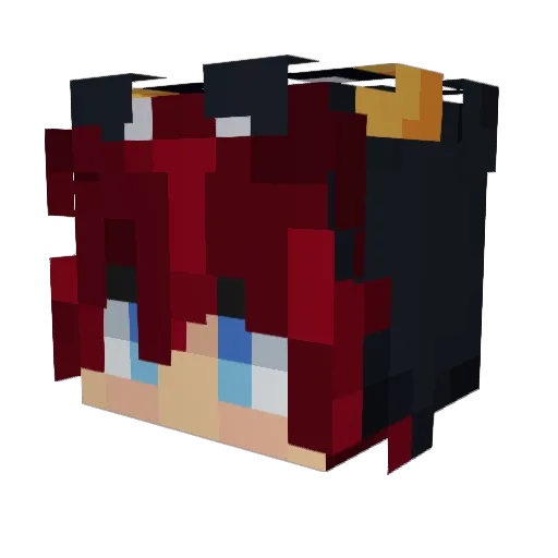 immavis Minecraft avatar head, 3D render