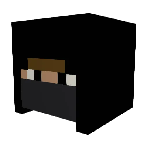 immerume Minecraft avatar head, 3D render