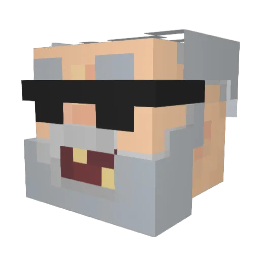 immonkeygay22 Minecraft avatar head, 3D render