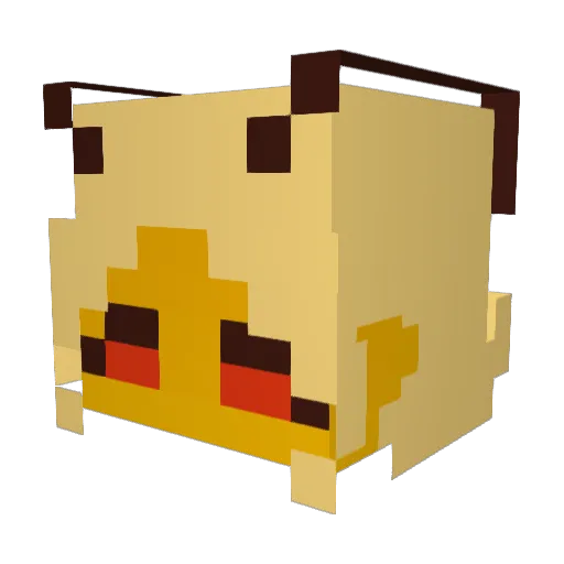 immortalStargirl Minecraft avatar head, 3D render
