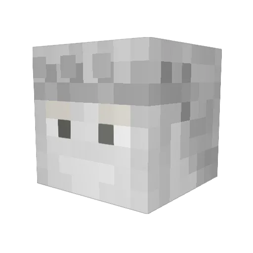 immortal_ninja_ Minecraft avatar head, 3D render