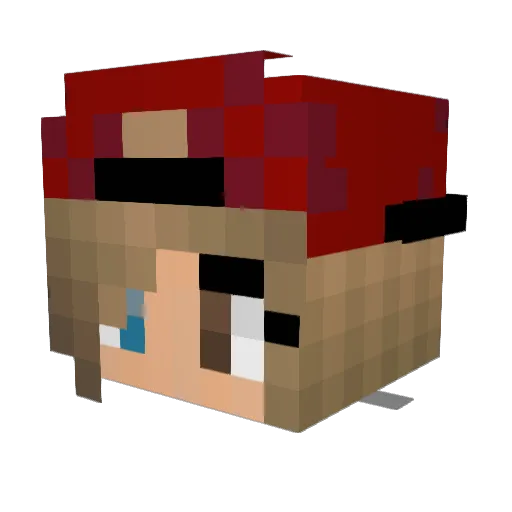 immortal_stheno Minecraft avatar head, 3D render