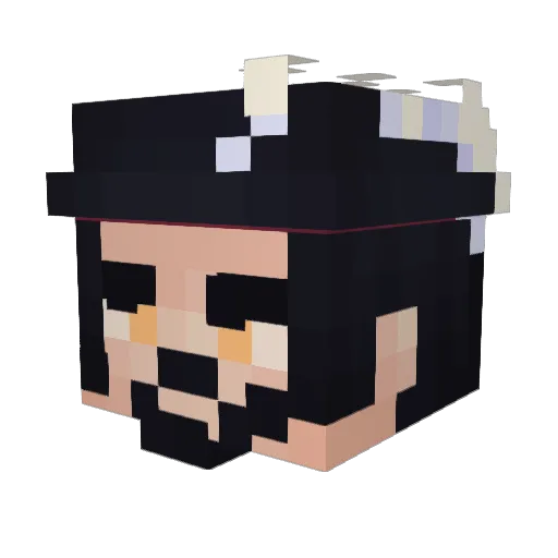 immortalho8 Minecraft avatar head, 3D render