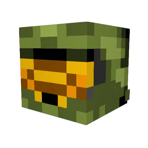 immunebubbleboy Minecraft avatar head, 3D render
