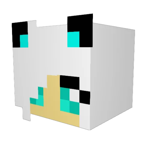immyg Minecraft avatar head, 3D render