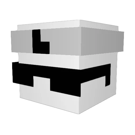 imnotfth Minecraft avatar head, 3D render