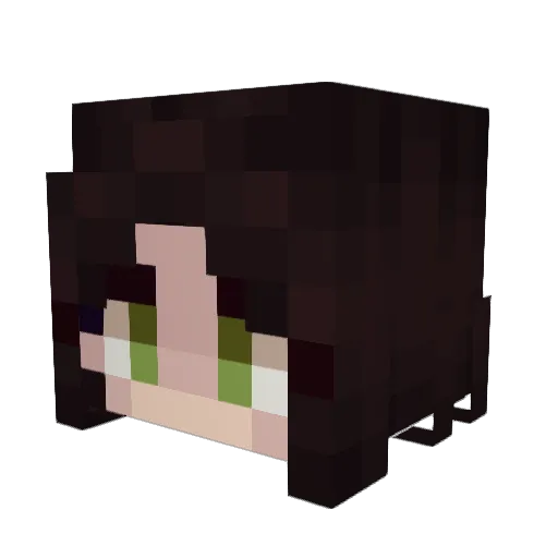 imnotnyxi Minecraft avatar head, 3D render