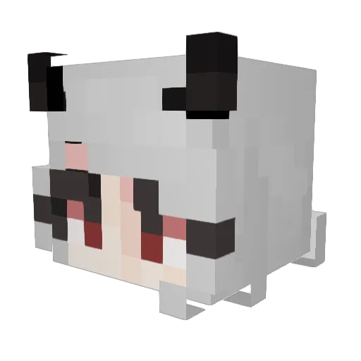 imnotzami Minecraft avatar head, 3D render