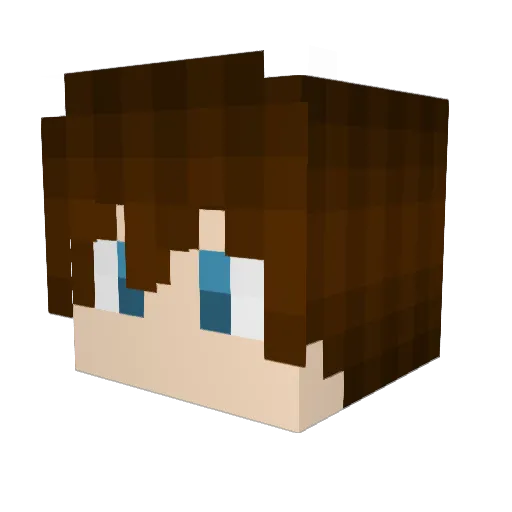 imnyz Minecraft avatar head, 3D render