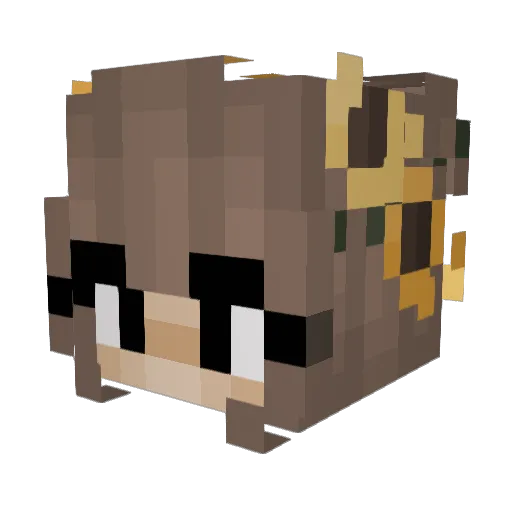 imobe Minecraft avatar head, 3D render