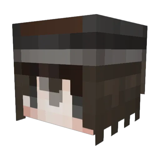 imobei Minecraft avatar head, 3D render