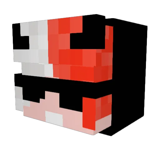 imodrex Minecraft avatar head, 3D render