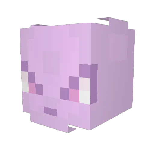 imoh Minecraft avatar head, 3D render