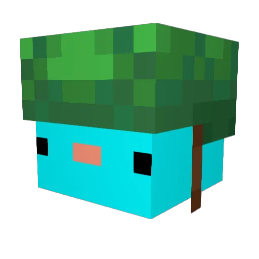 imok07 Minecraft avatar head, 3D render