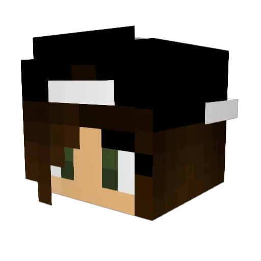 imom89 Minecraft avatar head, 3D render
