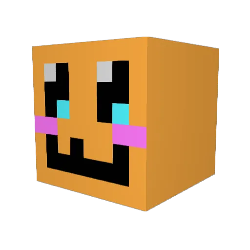 imomi_chan Minecraft avatar head, 3D render