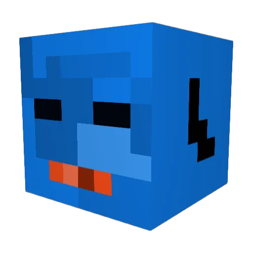 imonpot Minecraft avatar head, 3D render