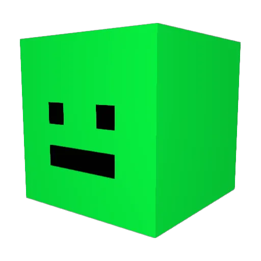 imoong Minecraft avatar head, 3D render