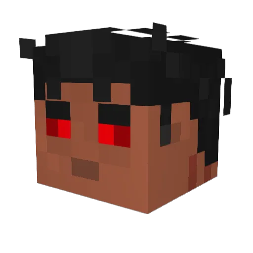 imortalSKS Minecraft avatar head, 3D render