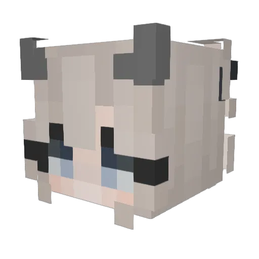 imouto__ Minecraft avatar head, 3D render