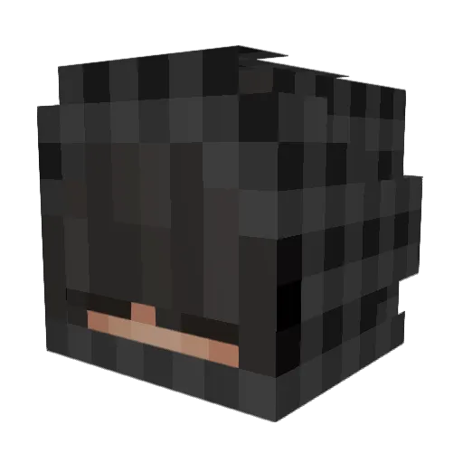 impactives Minecraft avatar head, 3D render