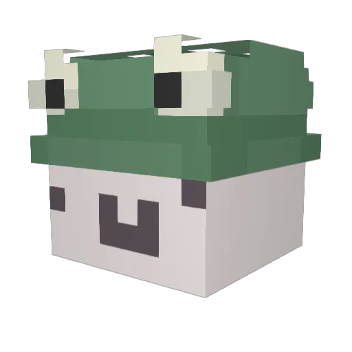 impatloveme Minecraft avatar head, 3D render