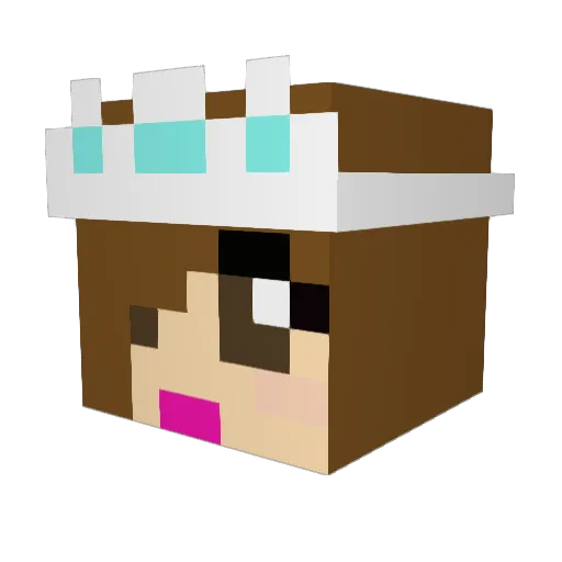 impenetrable Minecraft avatar head, 3D render