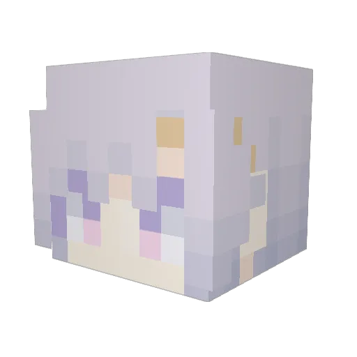 imperfectParadox Minecraft avatar head, 3D render