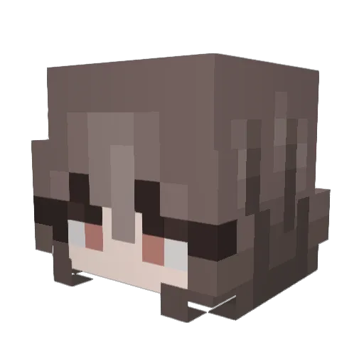 imperfection11 Minecraft avatar head, 3D render