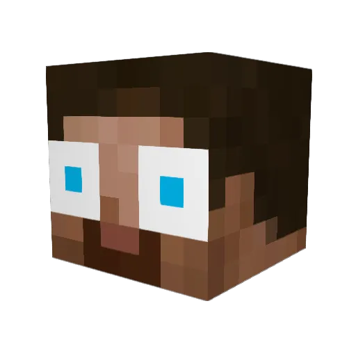 imperialgecko Minecraft avatar head, 3D render