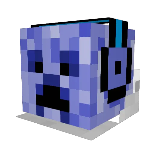 imperialit Minecraft avatar head, 3D render
