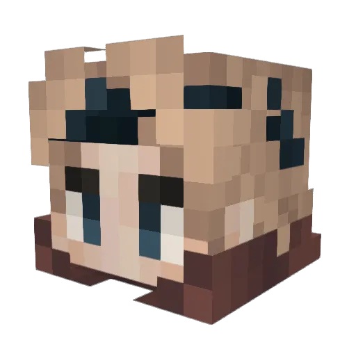 imphantasNick Minecraft avatar head, 3D render