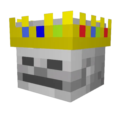 implosion_now Minecraft avatar head, 3D render