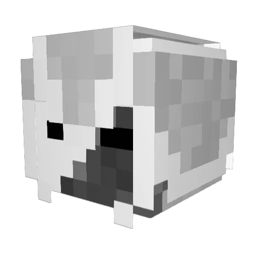 impo5e Minecraft avatar head, 3D render