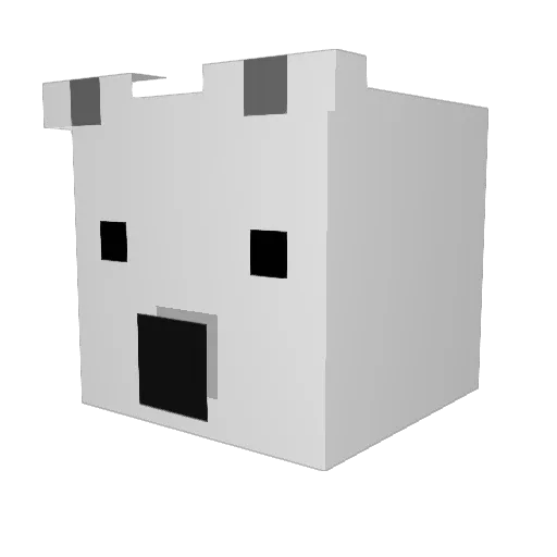 impoby Minecraft avatar head, 3D render