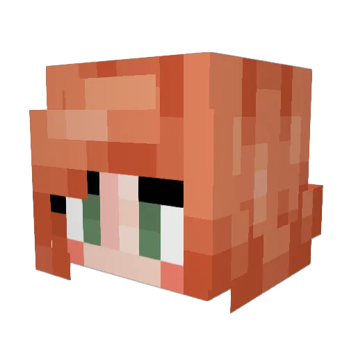 importunus Minecraft avatar head, 3D render