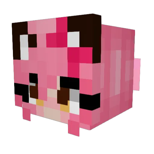 imprincessgg Minecraft avatar head, 3D render