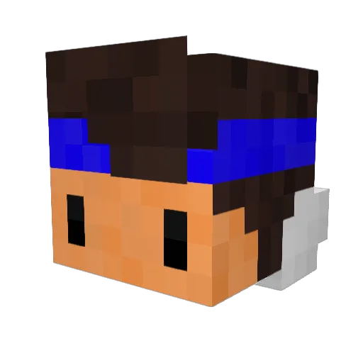 imprkmd Minecraft avatar head, 3D render