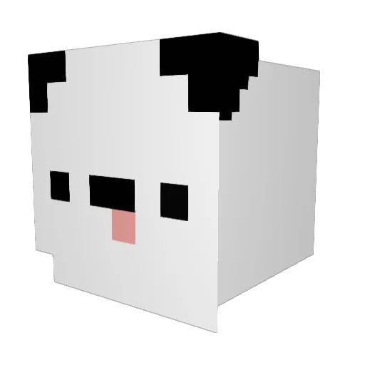 impru Minecraft avatar head, 3D render