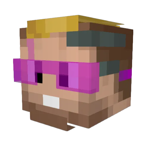impulseSV Minecraft avatar head, 3D render