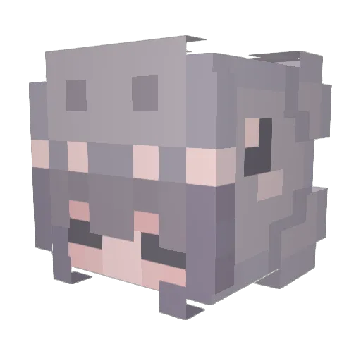 imqyen Minecraft avatar head, 3D render