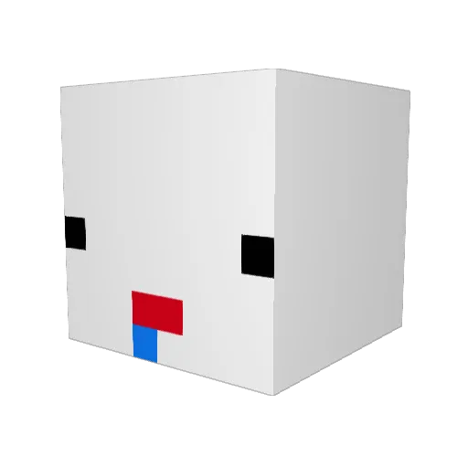 imraina Minecraft avatar head, 3D render